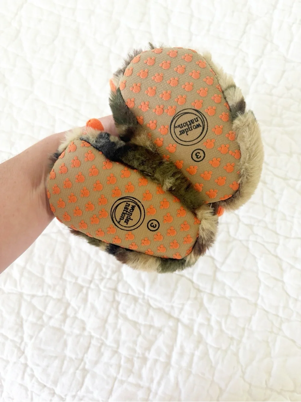 Baby size 3 monster claw slippers NEW